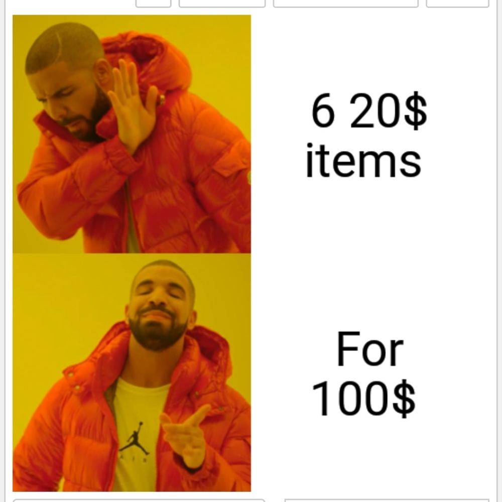 6 - 20$ items for 100$